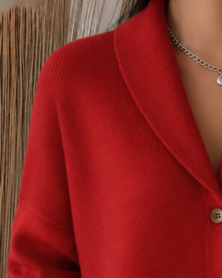 Vielseitige Damen Strickjacke im lockeren Schnitt (4)