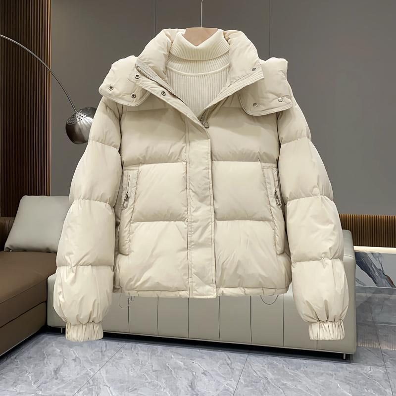 Warme Damen Winterjacke mit Kapuze (11)