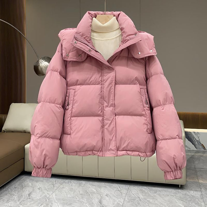 Warme Damen Winterjacke mit Kapuze (14)