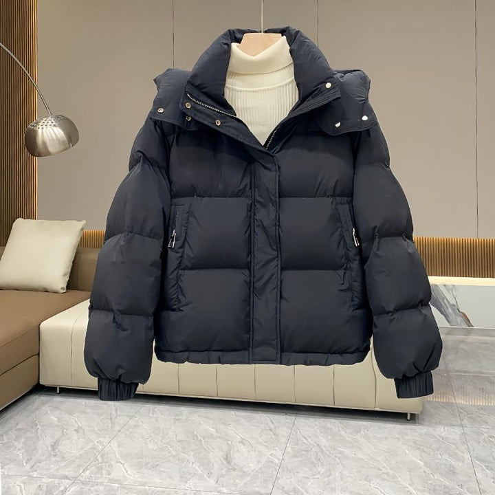 Warme Damen Winterjacke mit Kapuze (2)