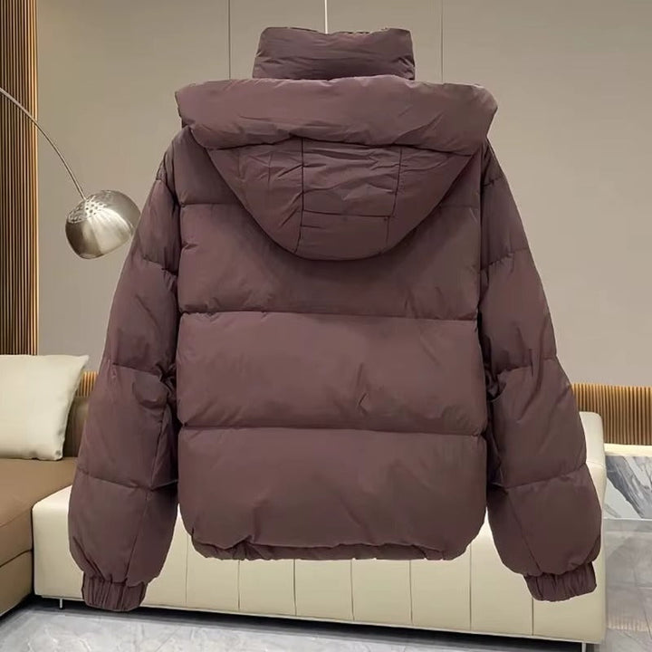 Warme Damen Winterjacke mit Kapuze (8)