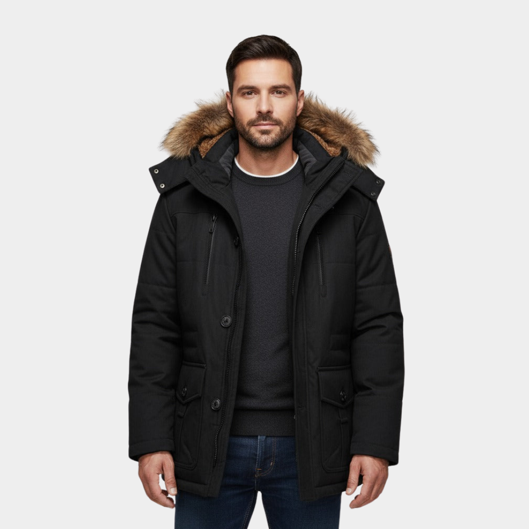 Warme Herren Jacke mit Kapuze für Herbst (10)