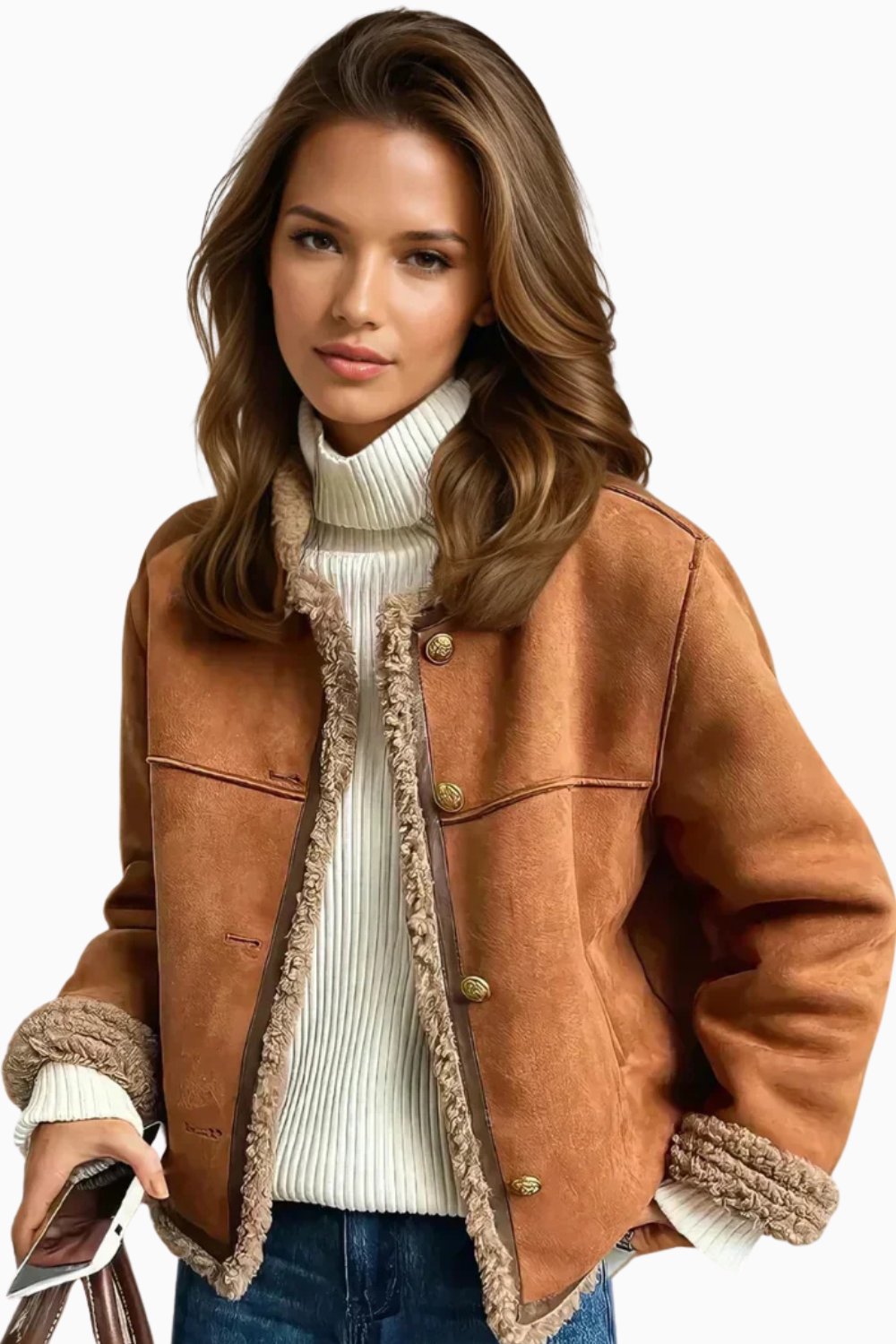 Warme Kurze Jacke im Blazer-Stil für Herbst (2)