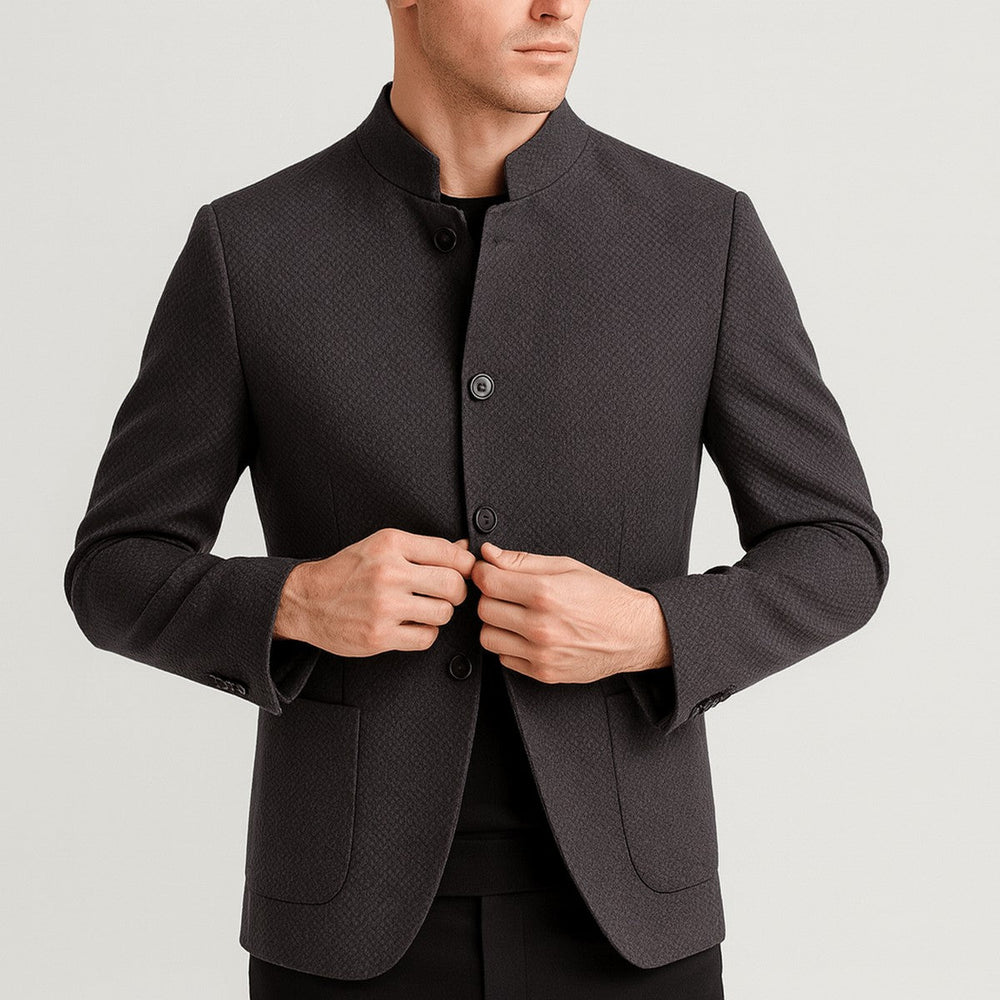 Warme Winterjacke für Herren im Slim Fit in Grau