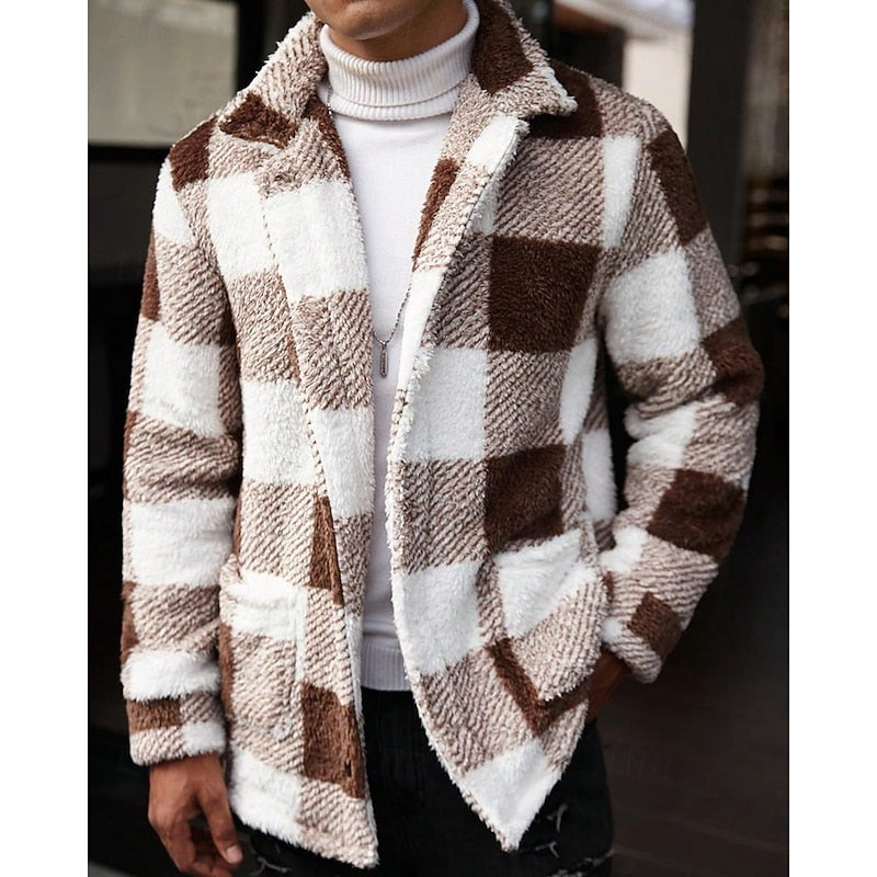 Warme Winterjacke Herren für Alltag und Büro in Khaki
