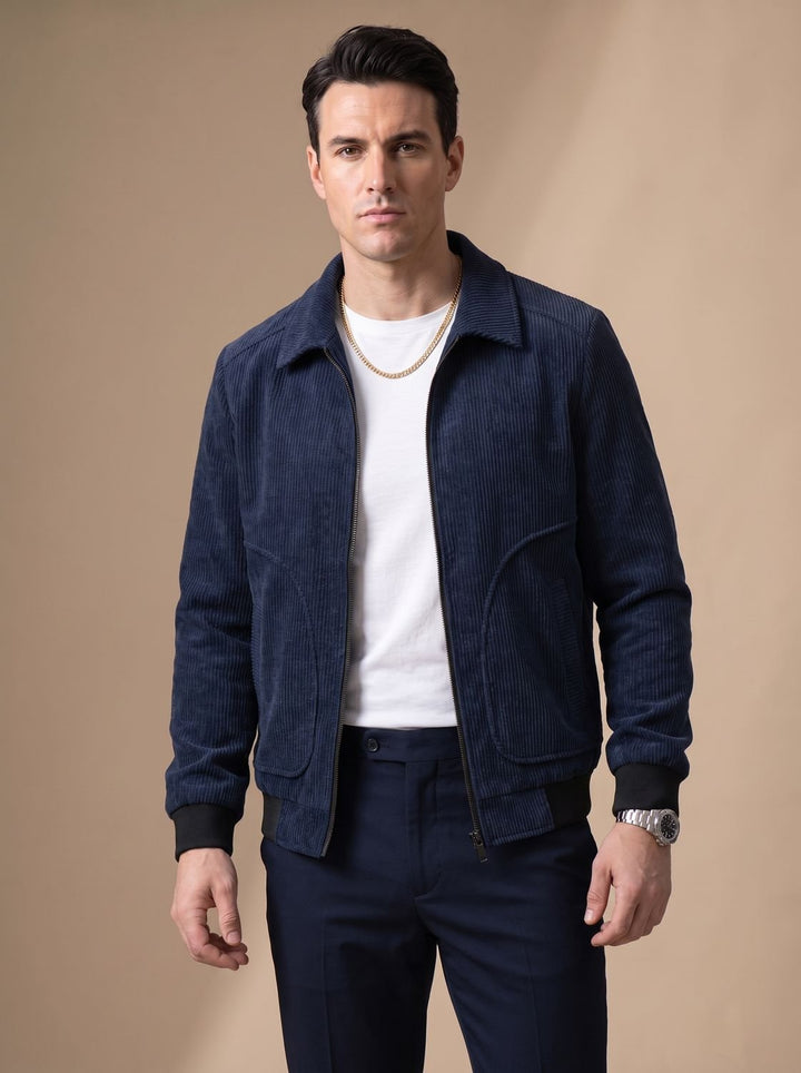 Warme Winterjacke Herren im zeitlosen Kordsamt (6)