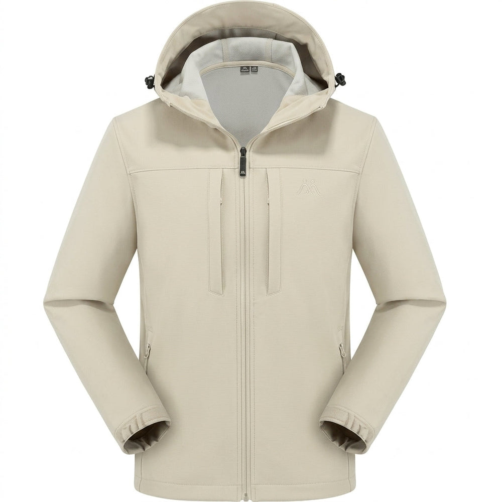 Wasserdichte Daunenjacke Herren für tägliche Abenteuer in Beige