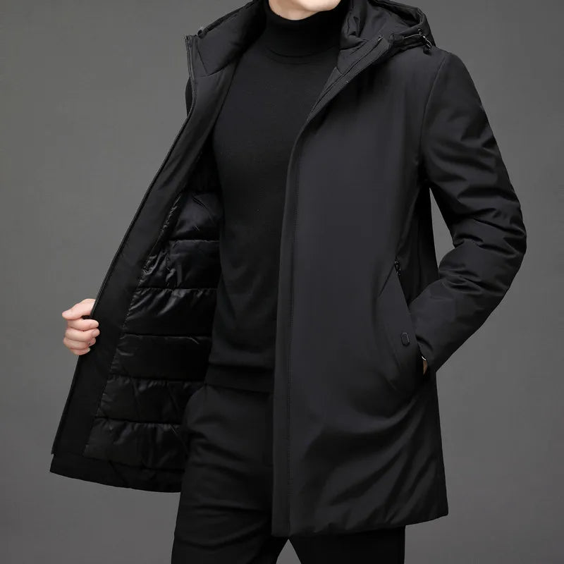 Wasserdichte Herren Winterjacke Kapuze (5)