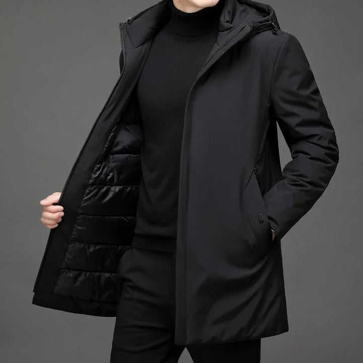 Wasserdichte Herren Winterjacke Kapuze (5)
