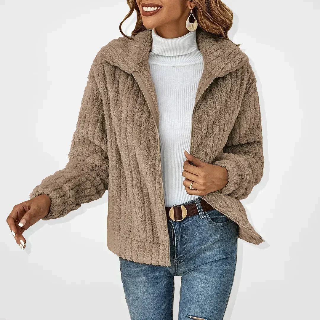 Weiche Strickjacke für bequeme Alltage in Khaki