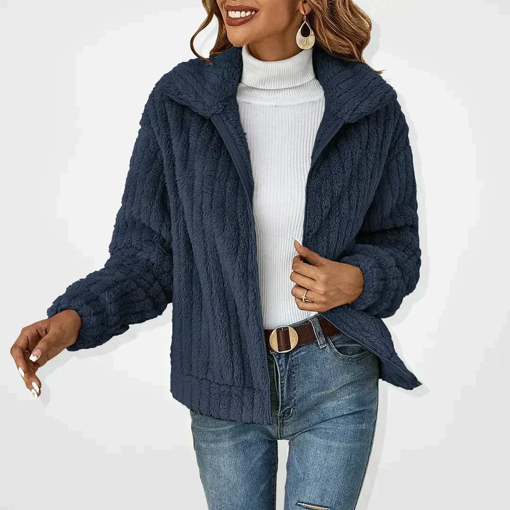 Weiche Strickjacke für bequeme Alltage in Marineblau