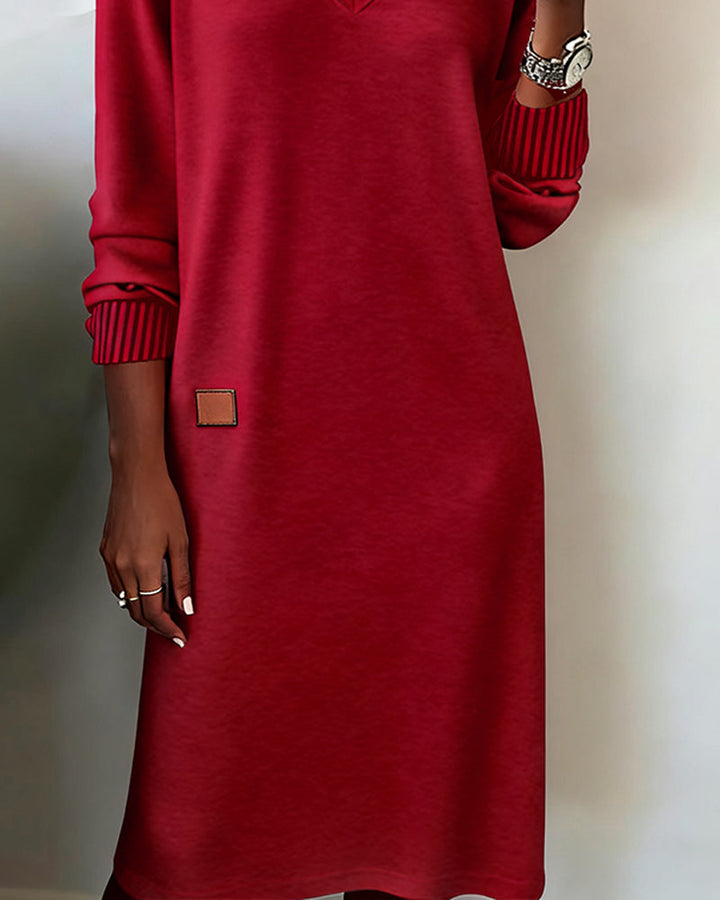 Weiches Herbstkleid in Midi-Länge (9)