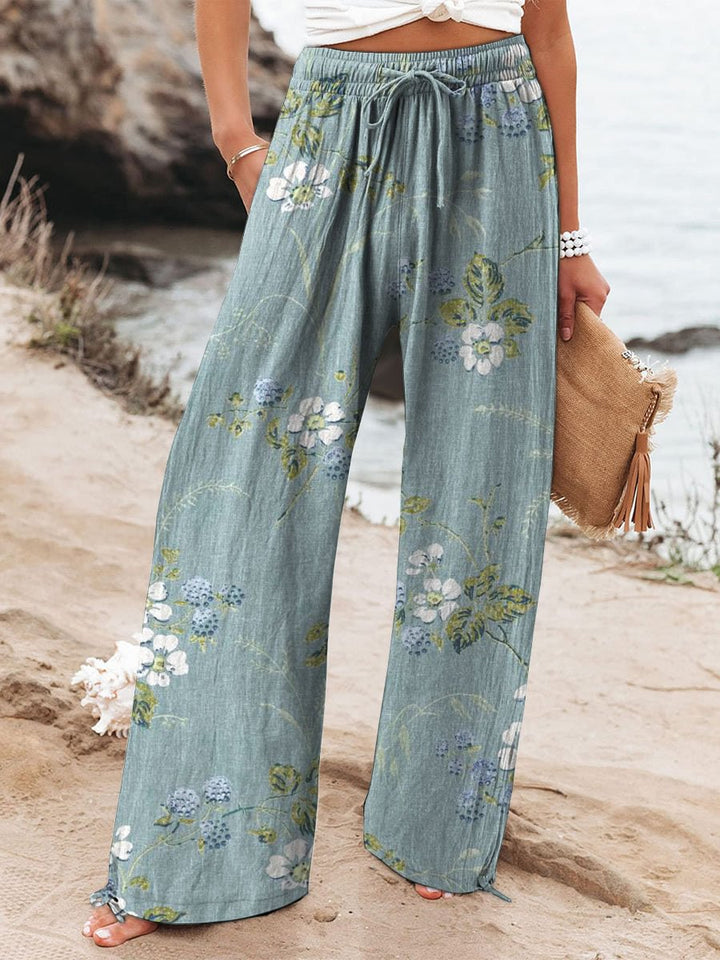 Weite Hosen mit grafischem Muster in Stil 8