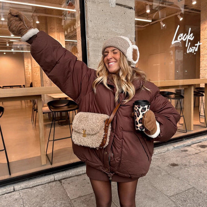 Winterjacke Damen Oversized mit Wattierung (4)