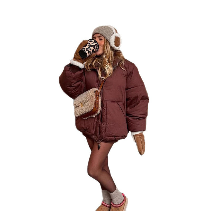 Winterjacke Damen Oversized mit Wattierung (5)