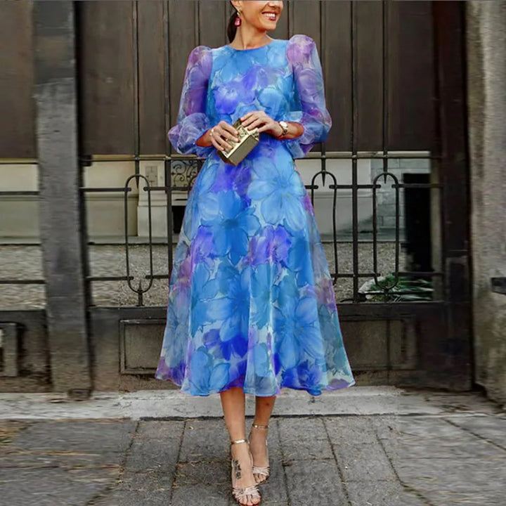 Women Wedding Guest Dress Formal in Blau