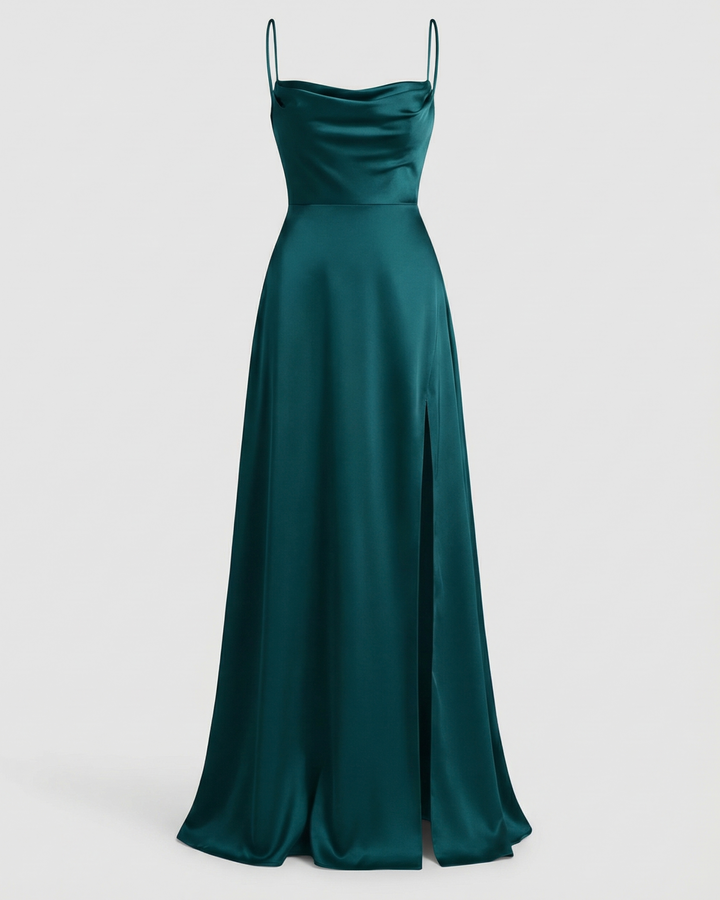 Wunderschönes Maxikleid für Hochzeitsgäste in Blau