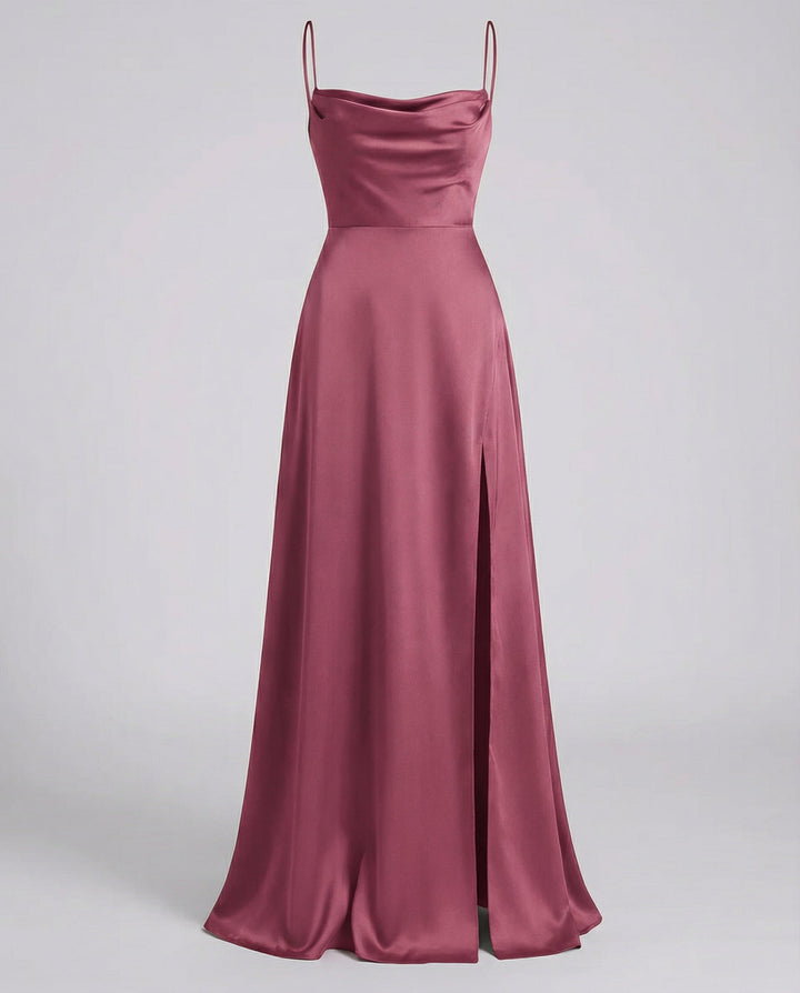 Wunderschönes Maxikleid für Hochzeitsgäste in Rosa