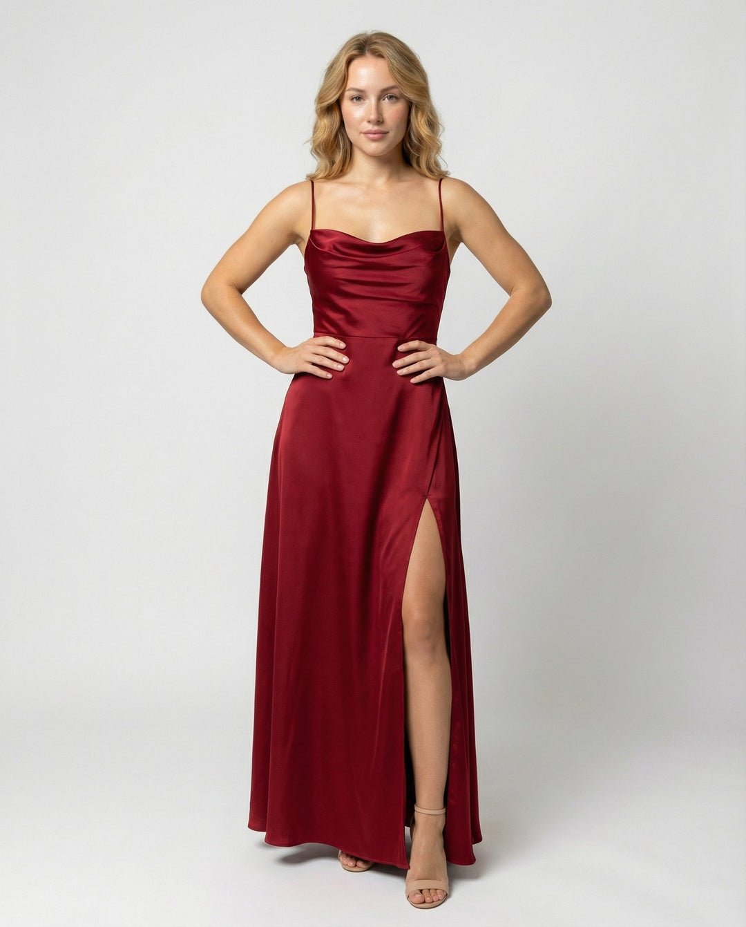 Wunderschönes Maxikleid für Hochzeitsgäste in Rot