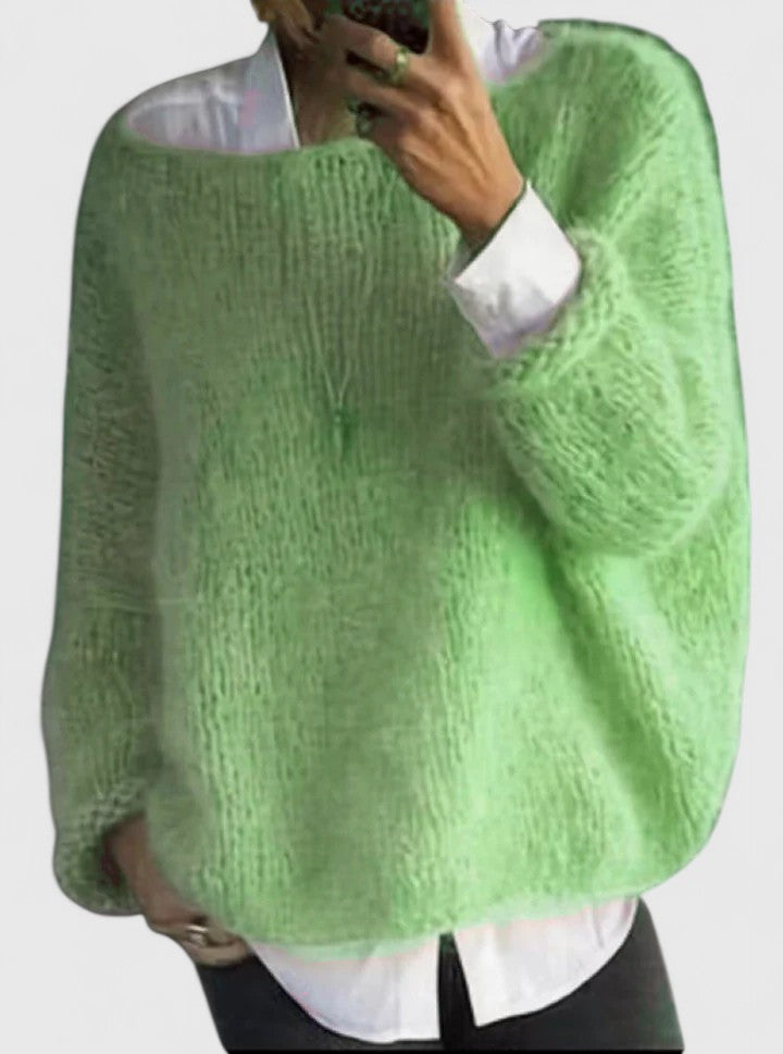 Zeitlos elegantes Damen Cardigan im Strickstil in Grün