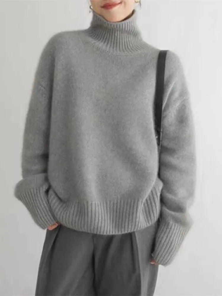 Zeitloser Damen Kaschmir Pullover (4)