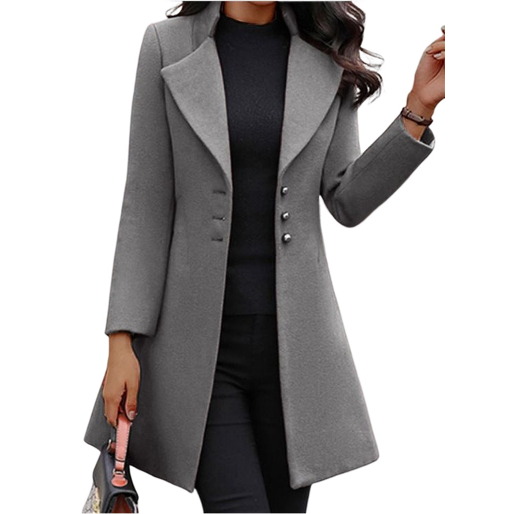 Zeitloser Damen Trenchcoat für den Herbst in Grau
